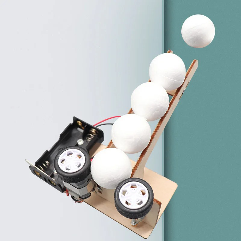Science Diy Model - Elektrische Balwerpmachine Kits DIY Wetenschapsspeelgoed Educatief