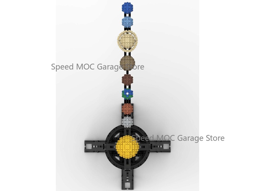 MOC-38774 Mechanisch Zonnestel - Solar System Orrery recensie en prijs