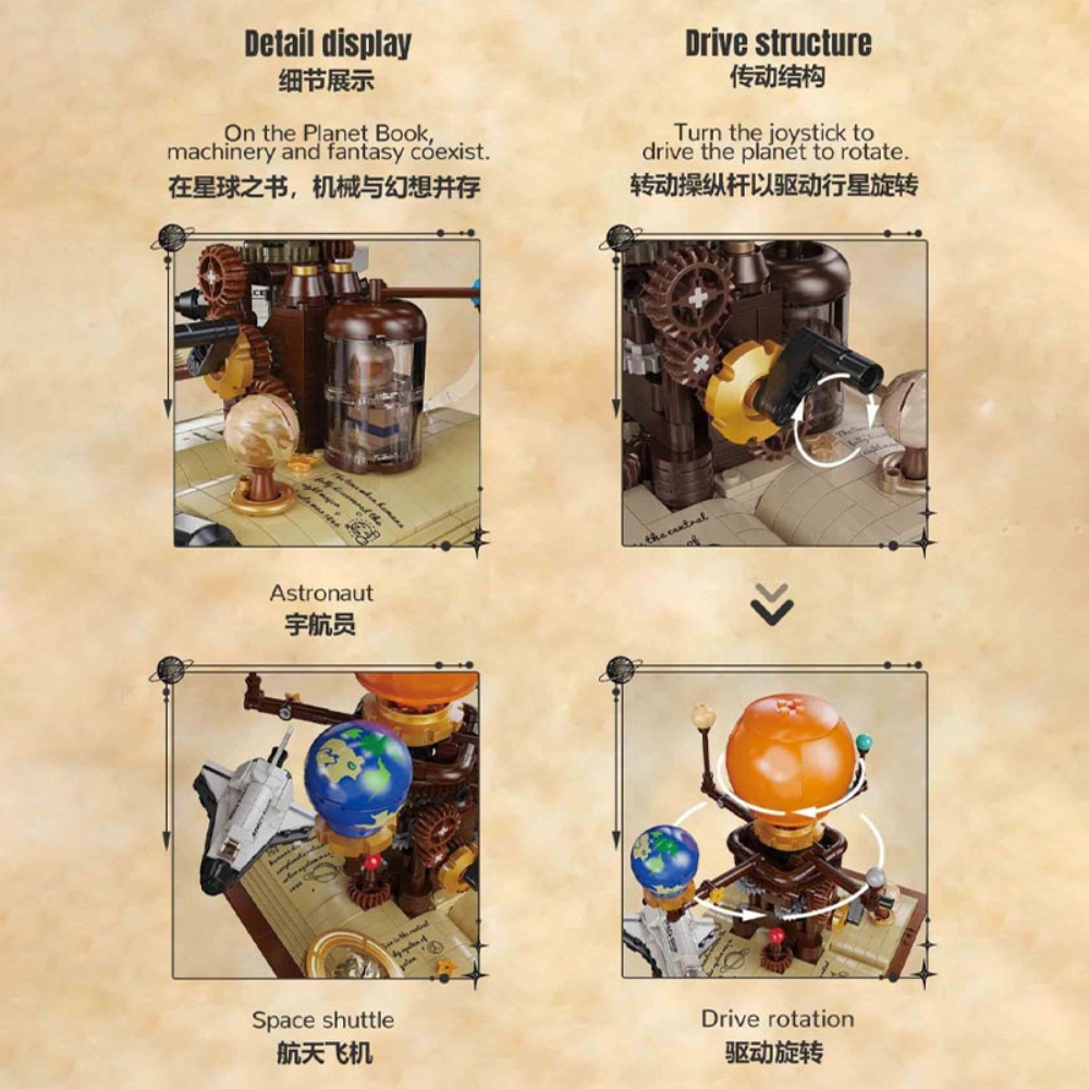 672 stuks zonnestelsel Orrery  - Solar System Orrery recensie en prijs