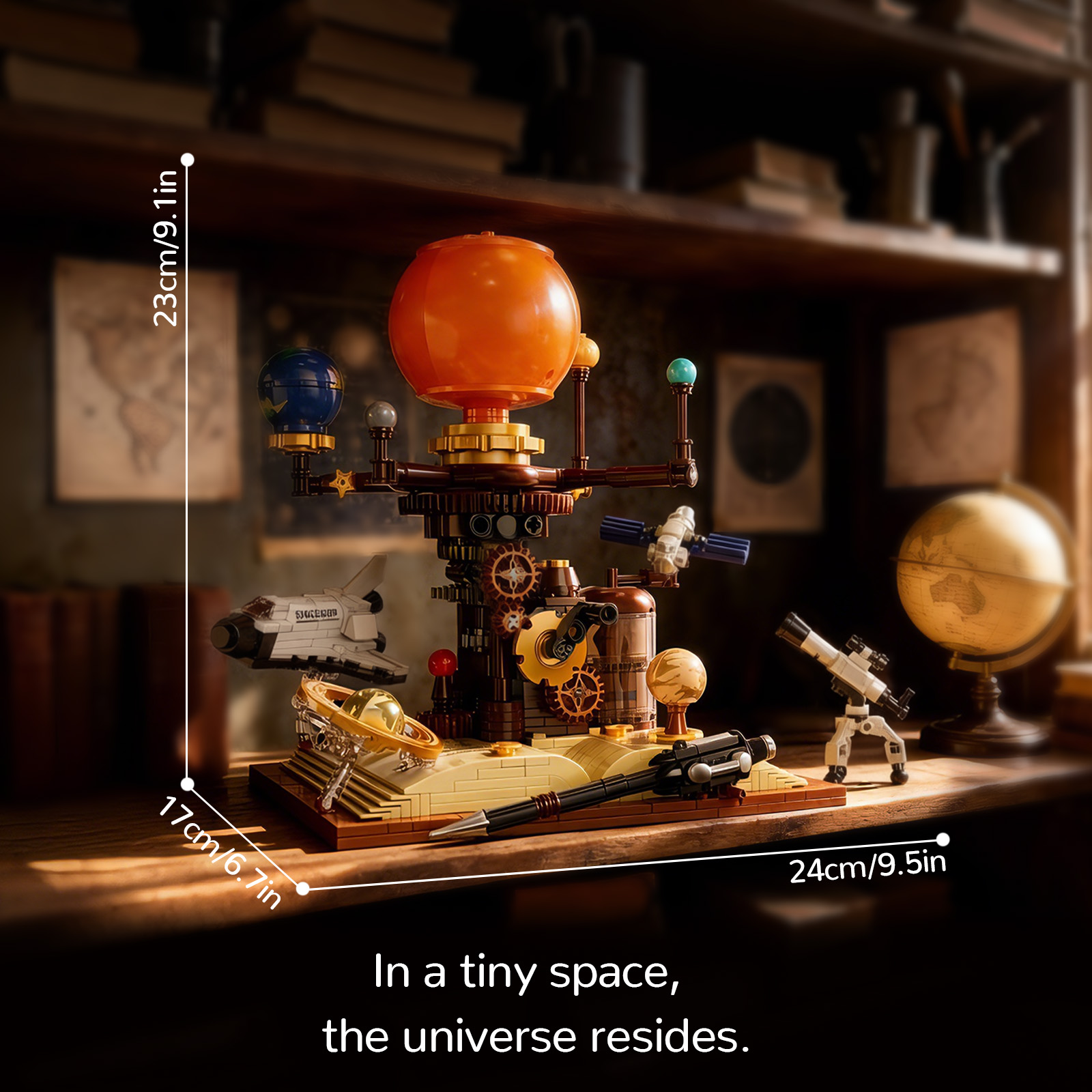 Zonnestelselmodel Bouwstenen S - Solar System Orrery recensie en prijs