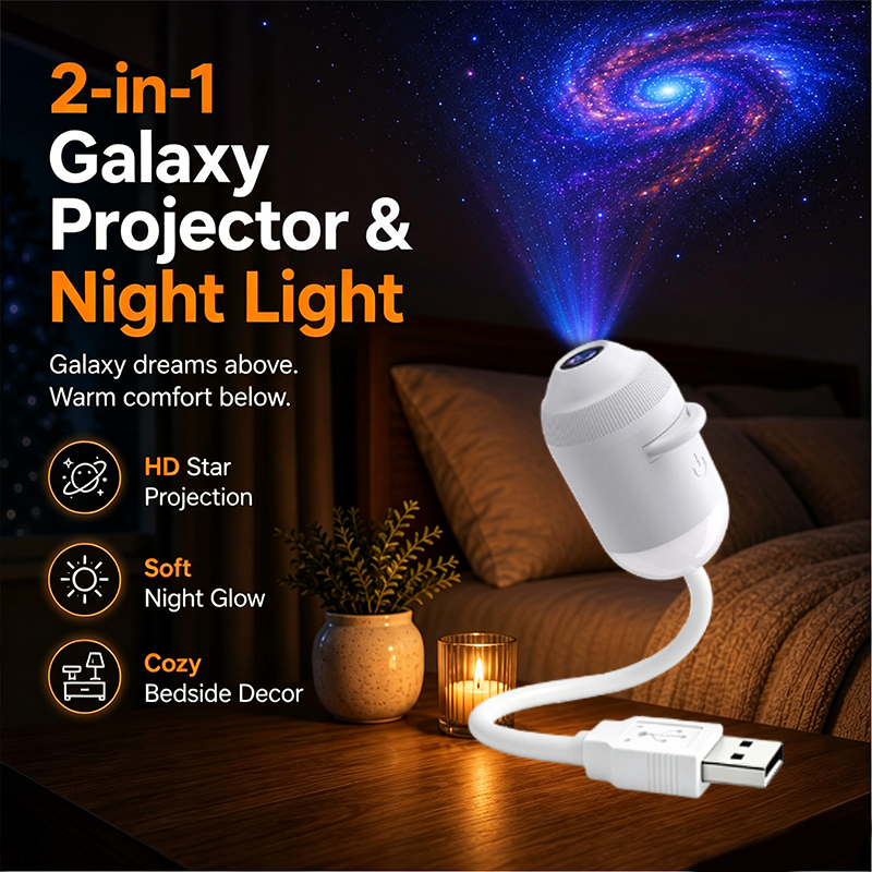 Dynamische nachtlamp projector - Planetarium Projector Home recensie en prijs